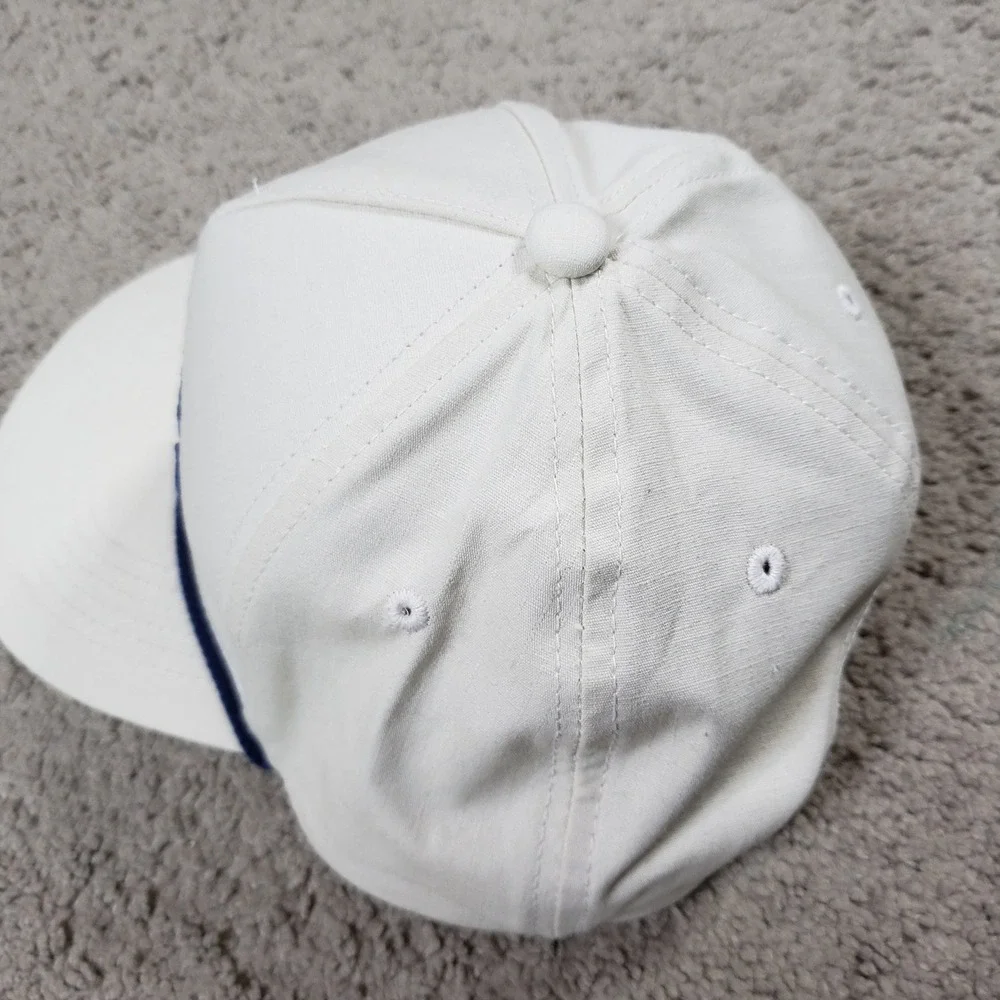 Burlebo Outdoors Rope Hat Cap Off White Navy Snapback Ripstop Adult Mens OSFA